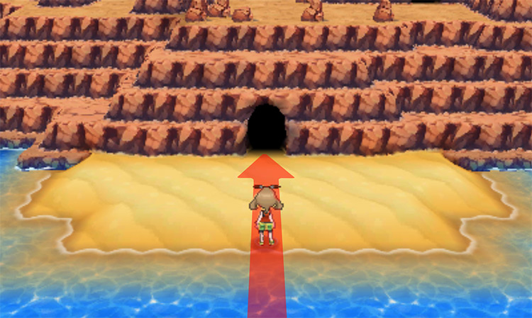Unsealed cave entrance / Pokémon Omega Ruby and Alpha Sapphire