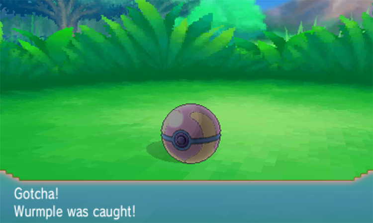 Catching a Pokémon with a Heal Ball / Pokemon ORAS