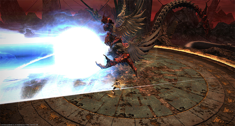 Sidestep the non-telegraphed “Wave Cannon” / Final Fantasy XIV