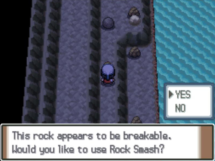 Using Rock Smash to pass / Pokémon Platinum