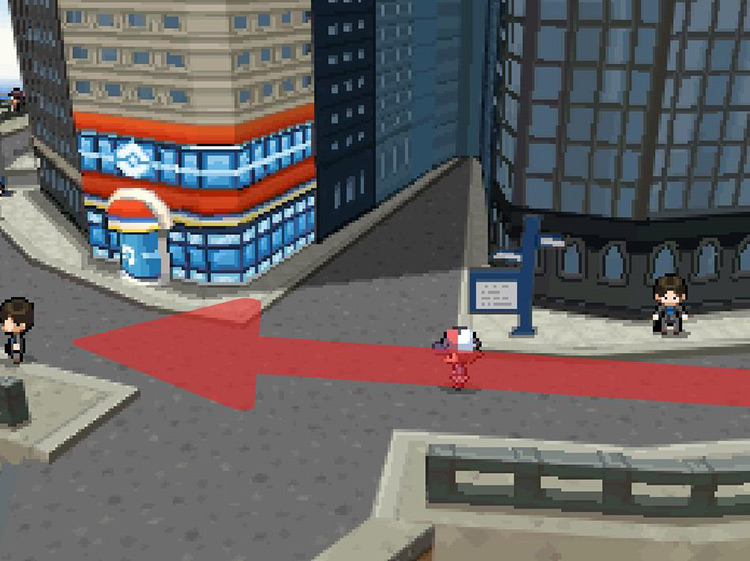 Keep west past the Pokémon Center. / Pokemon BW