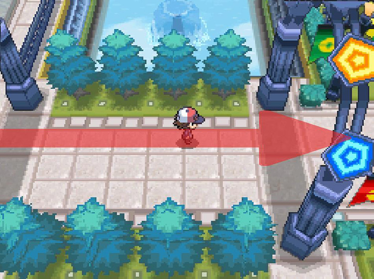 Keep east through the second archway. / Pokemon BW