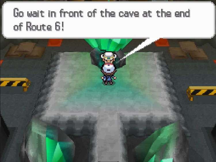 Clay will ask you to meet him at Chargestone Cave. / Pokemon BW