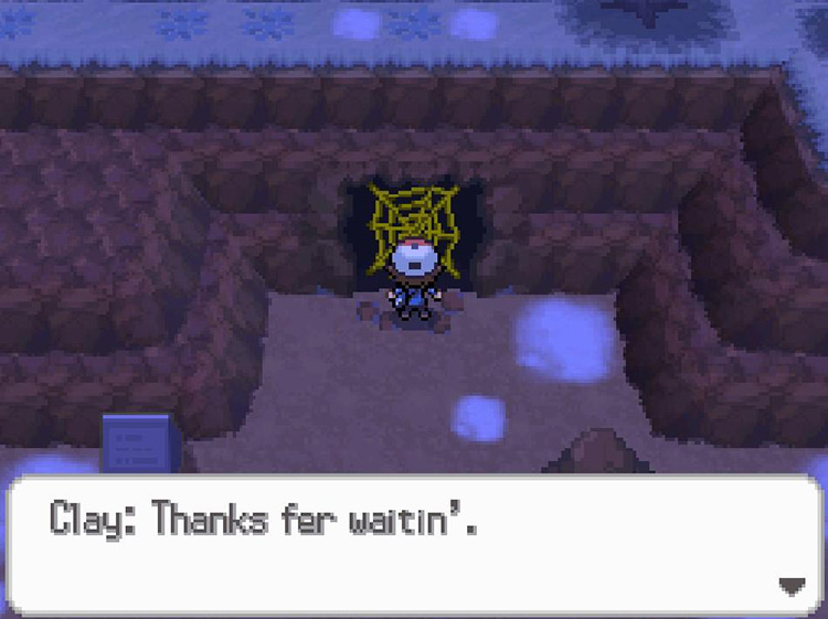 Clay will meet you at the cave. / Pokemon BW