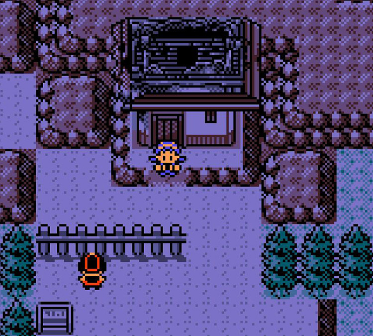 Standing outside Burned Tower / Pokémon Crystal