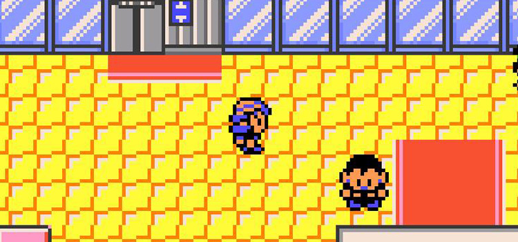 On the 5th floor of Goldenrod Dept Store (Pokémon Crystal)