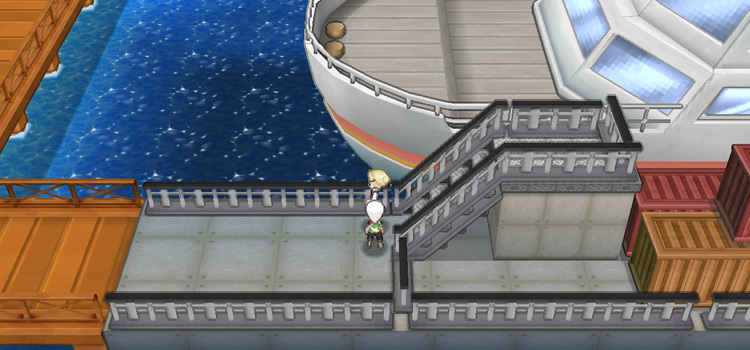 Standing at the SS Tidal in Battle Resort (Pokémon Omega Ruby)