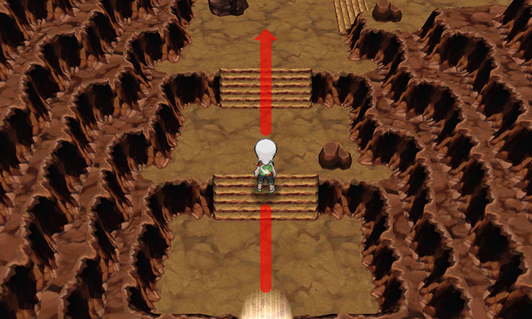 Walking up the stairs in the cave / Pokémon ORAS
