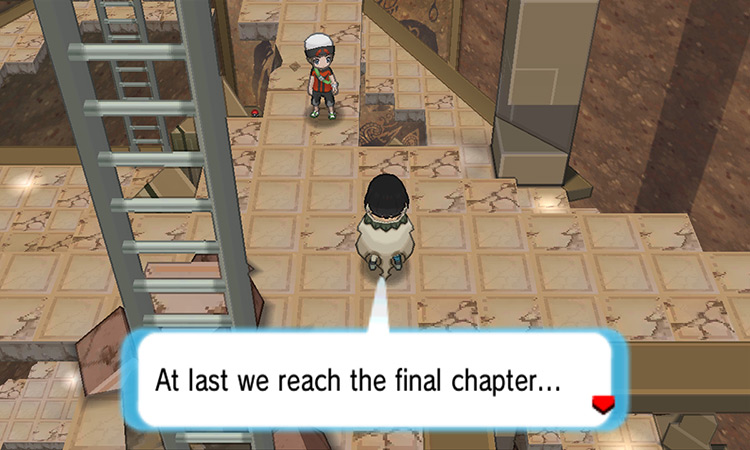 Talking to Zinnia on the fifth floor / Pokémon ORAS