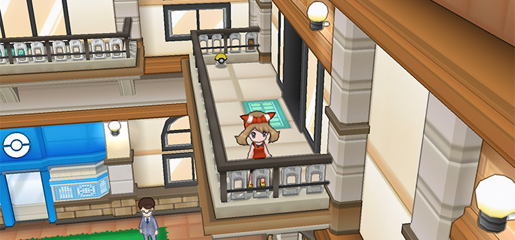 Apartment balcony in Mauville Hills with Uturn TM (Alpha Sapphire)
