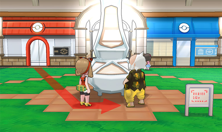 Talking to Wattson in front of Square Tower / Pokémon ORAS