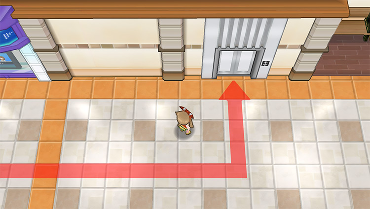 The elevator that takes you to Mauville Hills / Pokemon ORAS