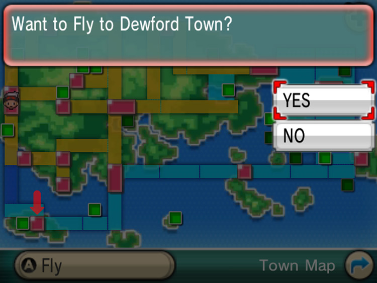 Flying to Dewford Town. / Pokemon ORAS