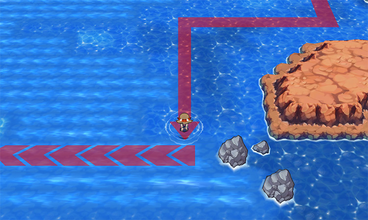 First water current to take on Route 132 / Pokemon ORAS