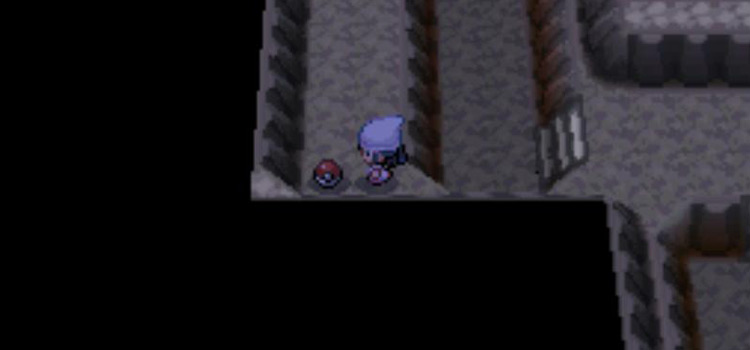 The magnet on the ground in Iron Island Cave (Pokémon Platinum)