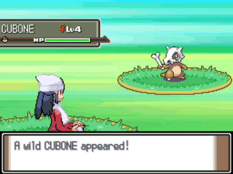Finding a Cubone during a mass outbreak / Pokémon Platinum