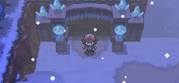 Outside the Icirrus City Gym in Pokémon Black