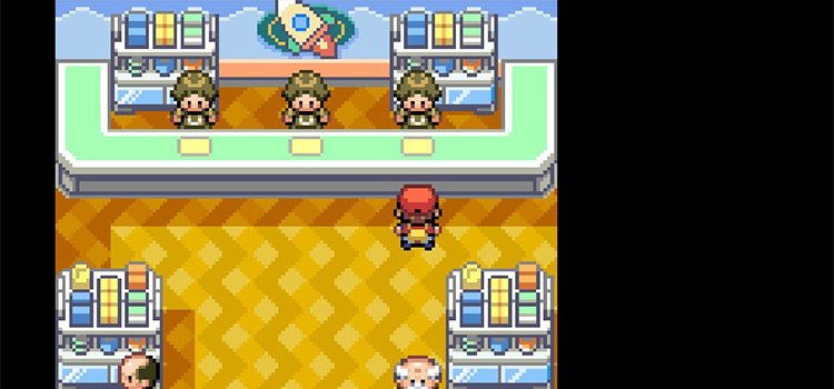 Inside the Celadon Game Corner Prize Building in FireRed