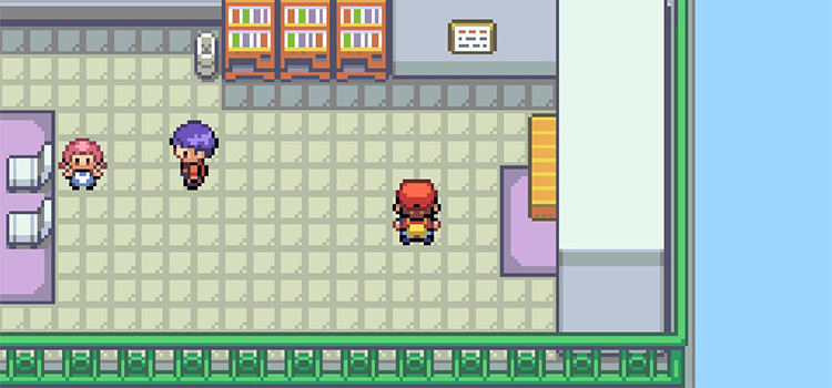 On the roof of the Celadon Dept. Store (Pokémon FireRed)