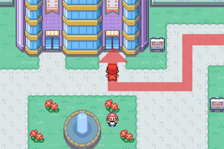 Entering the Department Store. / Pokémon FireRed and LeafGreen