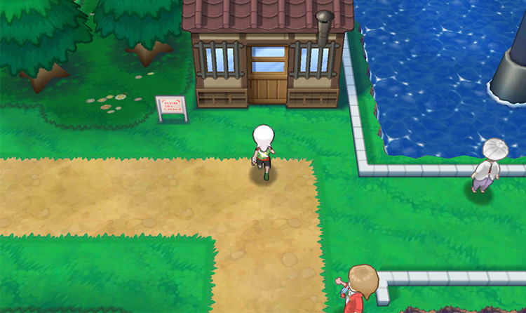 Outside the Trick House. / Pokémon Omega Ruby and Alpha Sapphire