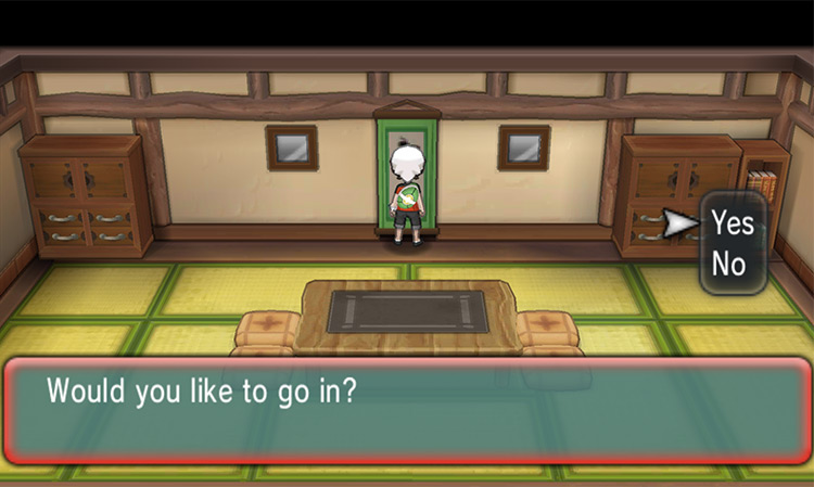 The entrance to the puzzle area. / Pokémon Omega Ruby and Alpha Sapphire