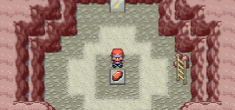 Standing near the Ruby (key item) in Pokémon FireRed