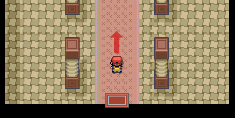 Walk north as soon as you enter the mansion to find the staircase going up / Pokémon FRLG