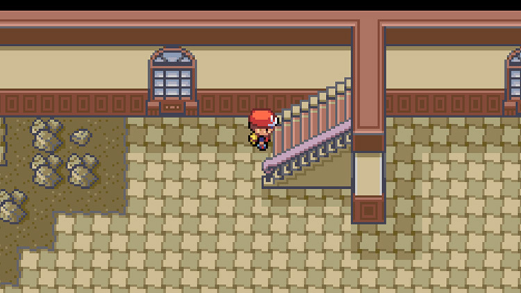Take the staircase to the third floor of the Pokémon Mansion / Pokémon FRLG