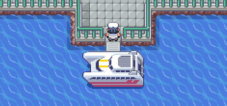 Sailing on the Seagallop Ferry with the Rainbow Pass in FireRed