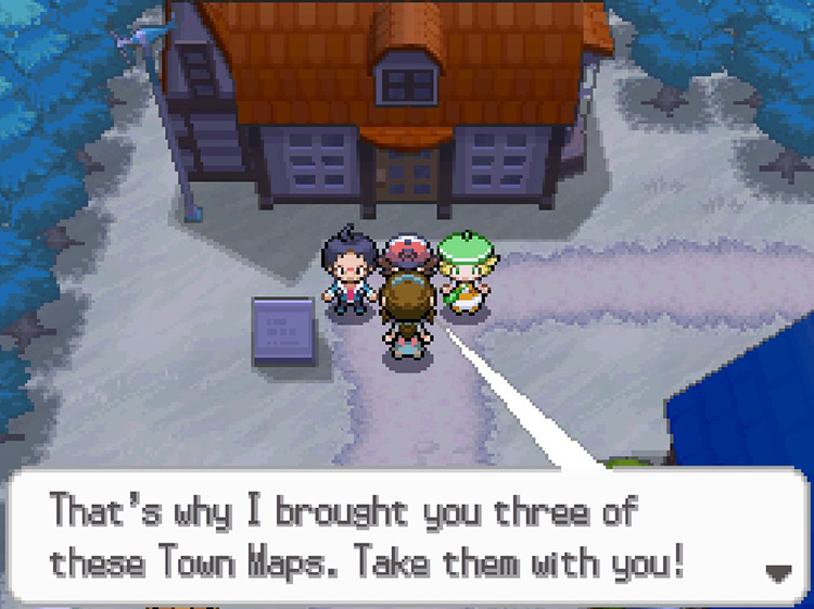 Your Mom giving you the Town Map. / Pokemon BW