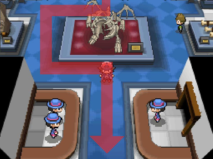 Exit the museum to the south. / Pokemon BW