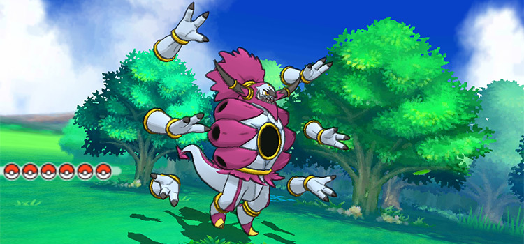 Hoopa in Unbound Form in Pokémon Omega Ruby