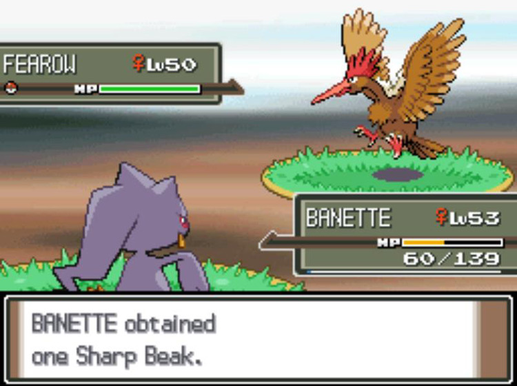 Stealing a Sharp Beak using the move Trick / Pokémon Platinum