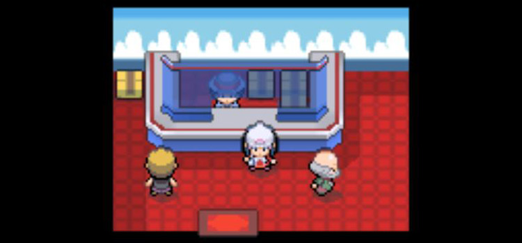 Inside the Veilstone City Prize Exchange in Pokémon Platinum