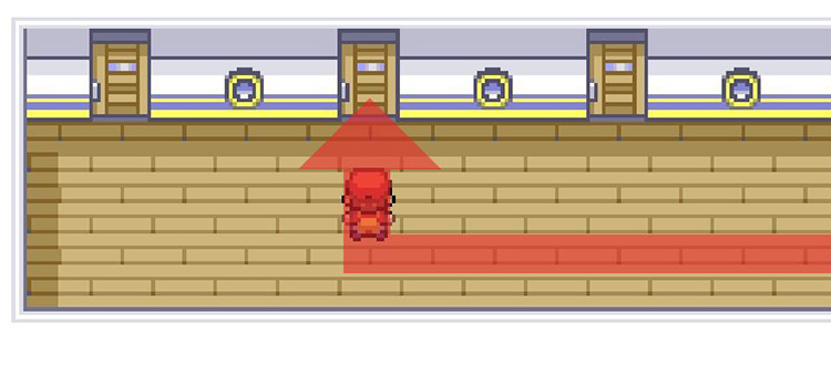 Entering the second-to-last room on B1F. / Pokemon FRLG