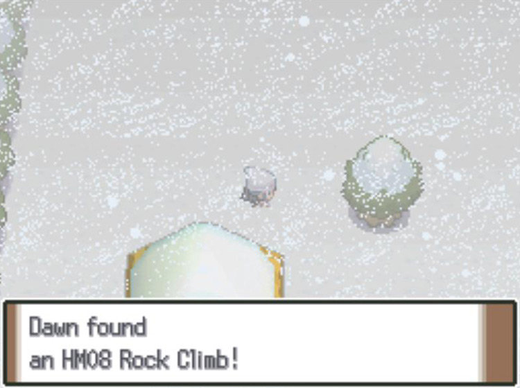 Obtaining HM08 Rock Climb / Pokémon Platinum