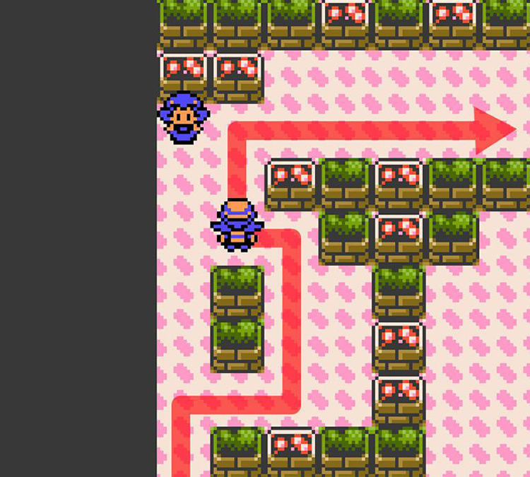 Sneaking past the first Goldenrod Gym trainer / Pokémon Crystal