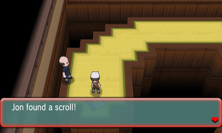 Finding the scroll with the secret code / Pokémon ORAS