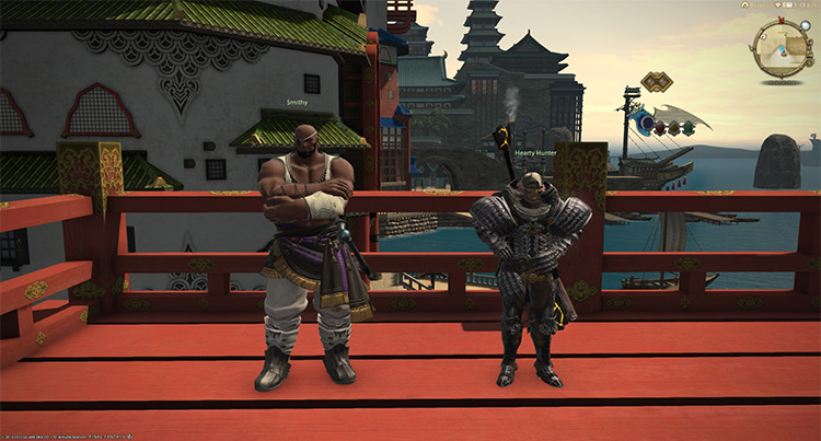 Hearty Hunter and Smithy in Kugane / Final Fantasy XIV
