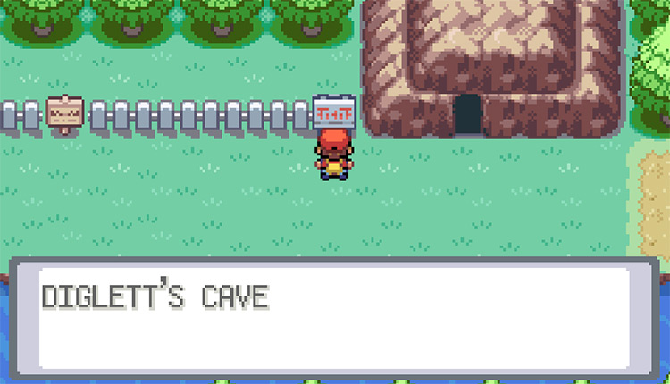 Standing outside of Diglett’s Cave / Pokemon FRLG