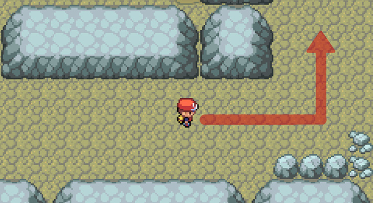 Walk north, making your way to the north-east corner / Pokémon FireRed and LeafGreen