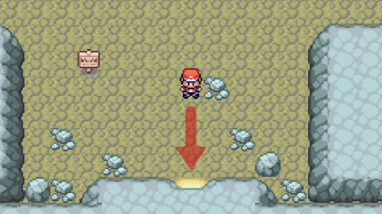 Walk through the exit to Route 10 / Pokémon FireRed and LeafGreen