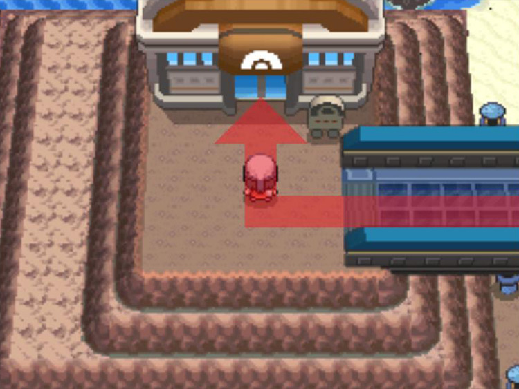Entering Sunyshore Gym. / Pokémon Platinum