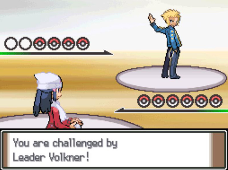 Battling Sunyshore’s Leader Volkner / Pokémon Platinum