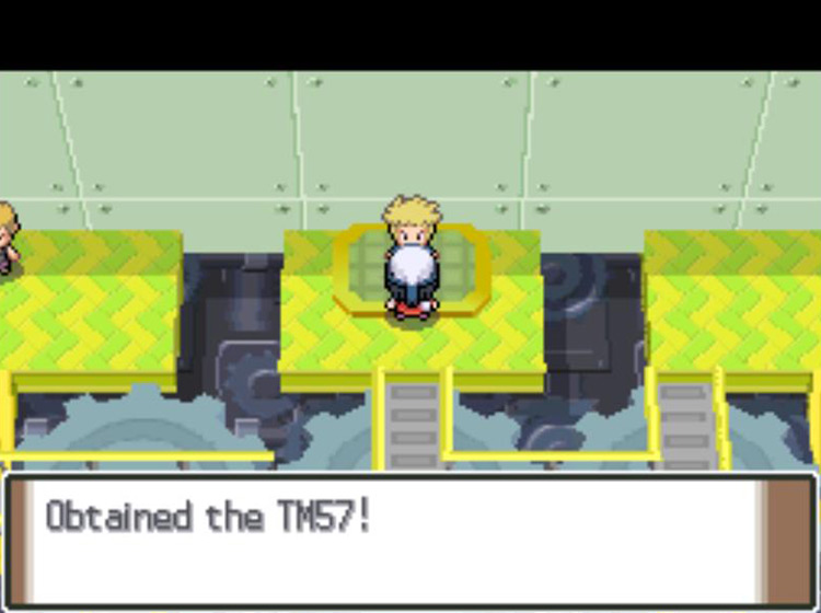 Receiving TM57 Charge Beam as a reward for defeating Volkner / Pokémon Platinum