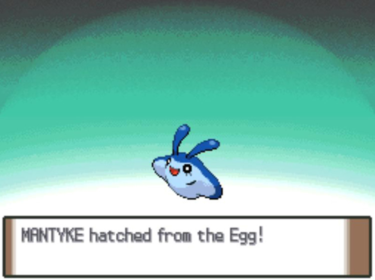 Hatching a Mantyke / Pokémon Platinum