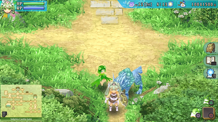 An intersection at Selphia Castle Gate / Rune Factory 4