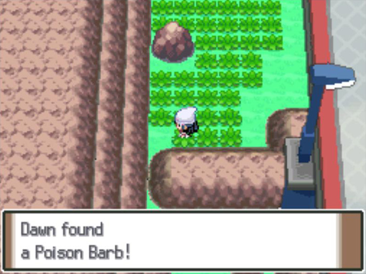 Obtaining the Poison Barb by Cycling Road. / Pokémon Platinum