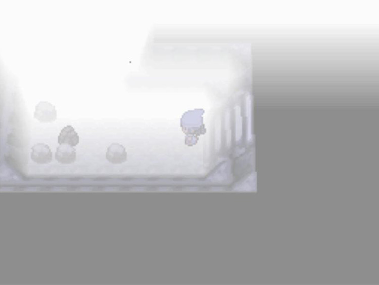 Using Defog to improve the cave’s visibility. / Pokémon Platinum
